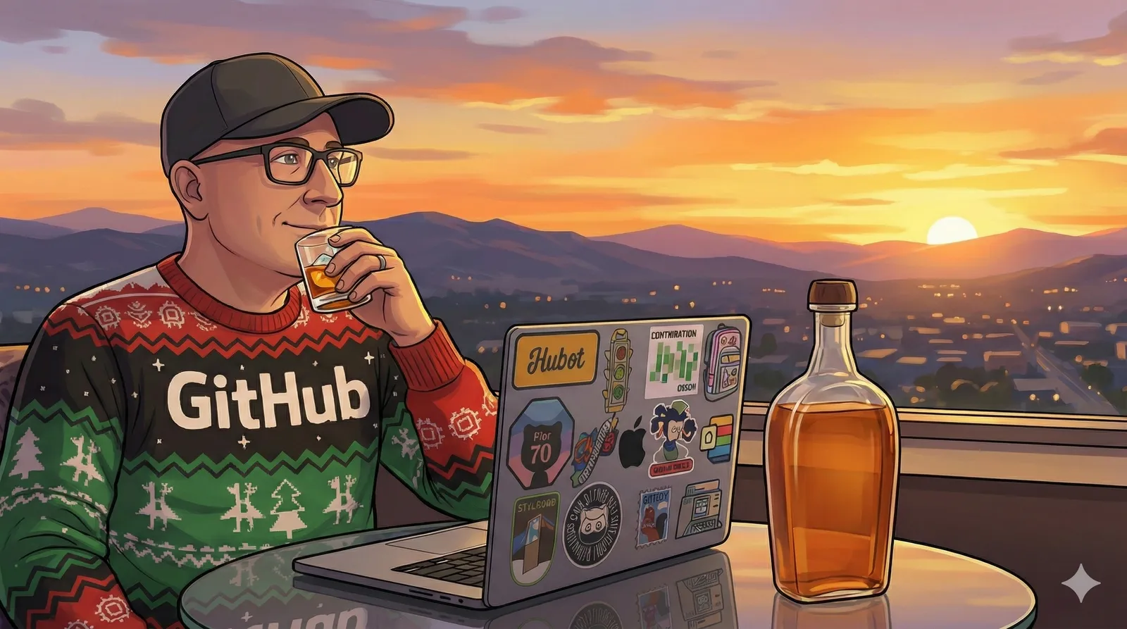 jonmagic enjoying a whiskey